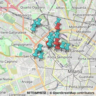 Mappa Via Arona, 20149 Milano MI, Italia (1.1365)