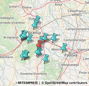 Mappa Via Ghizzole, 36023 Longare VI, Italia (12.56389)