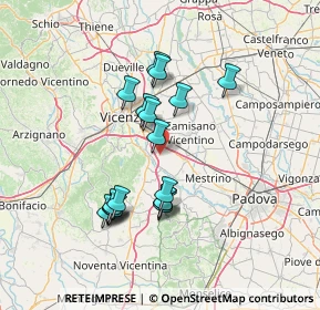 Mappa Via Ghizzole, 36023 Longare VI, Italia (12.50889)