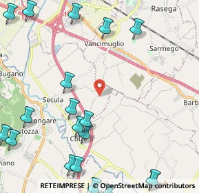 Mappa Via Ghizzole, 36023 Longare VI, Italia (3.216)