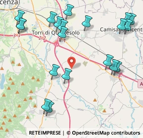 Mappa Via Ghizzole, 36023 Longare VI, Italia (5.209)