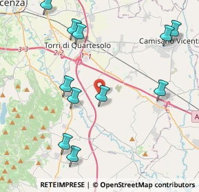 Mappa Via Ghizzole, 36023 Longare VI, Italia (4.76364)