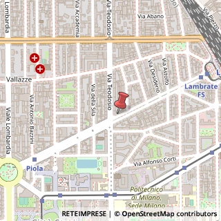 Mappa Via Giovanni Pacini, 35, 20131 Milano, Milano (Lombardia)