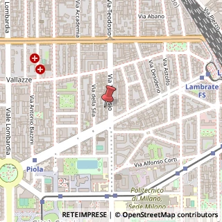 Mappa Via Teodosio, 9, 20131 Milano, Milano (Lombardia)