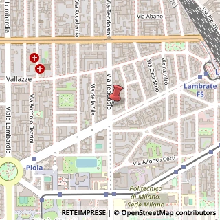 Mappa Via Teodosio, 4, 20131 Milano, Milano (Lombardia)