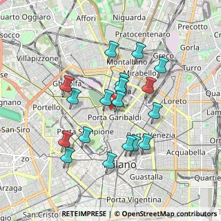 Mappa Via Privata Nino Bonnet, 20154 Milano MI, Italia (1.66889)