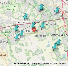 Mappa Via Martiri della Libertà, 20018 Sedriano MI, Italia (4.29091)