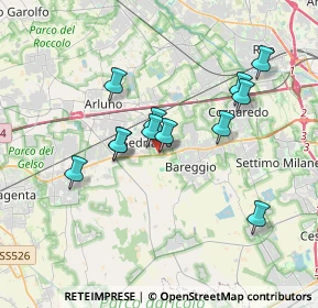 Mappa Via Martiri della Libertà, 20018 Sedriano MI, Italia (3.12833)