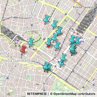 Mappa Via Antonio Bordoni, 20124 Milano MI, Italia (0.436)