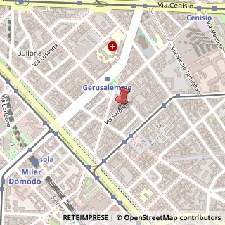Mappa Via Saronno, 5, 20154 Milano, Milano (Lombardia)