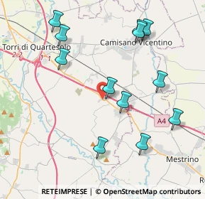 Mappa Via Vittorio Veneto, 36040 Grisignano di Zocco VI, Italia (4.33667)