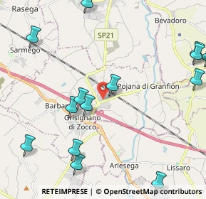 Mappa 36043 Grisignano di Zocco VI, Italia (2.97813)