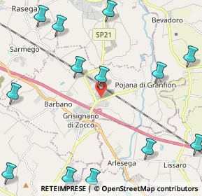 Mappa Via dell'Industria, 36043 Grisignano di Zocco VI, Italia (3.04385)
