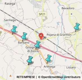 Mappa Via dell'Industria, 36043 Grisignano di Zocco VI, Italia (3.0825)