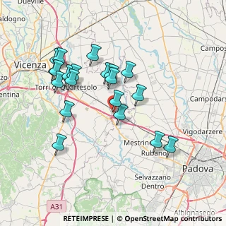 Mappa Via dell'Industria, 36043 Grisignano di Zocco VI, Italia (7.1815)
