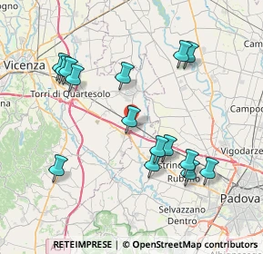 Mappa Via dell'Industria, 36043 Grisignano di Zocco VI, Italia (7.956)