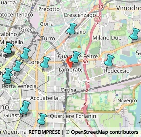 Mappa Rimembranze Di Lambrate, 20134 Milano MI, Italia (3.01625)
