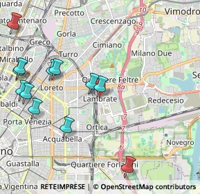 Mappa Rimembranze Di Lambrate, 20134 Milano MI, Italia (2.47417)