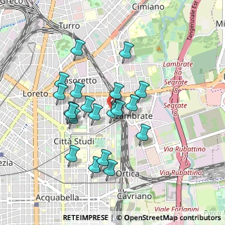 Mappa Via Privata degli Orombelli, 20131 Milano MI, Italia (0.8075)