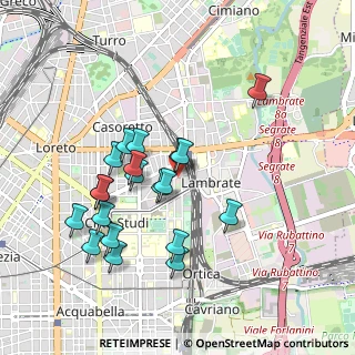 Mappa Via Privata degli Orombelli, 20131 Milano MI, Italia (0.8835)