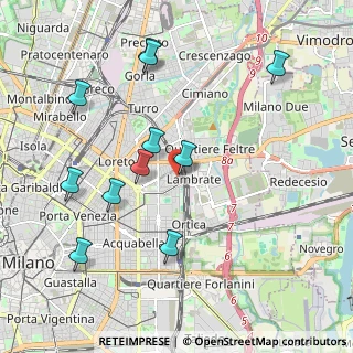 Mappa Via Privata degli Orombelli, 20131 Milano MI, Italia (2.12818)