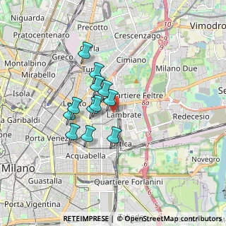 Mappa Via Privata degli Orombelli, 20131 Milano MI, Italia (1.29833)