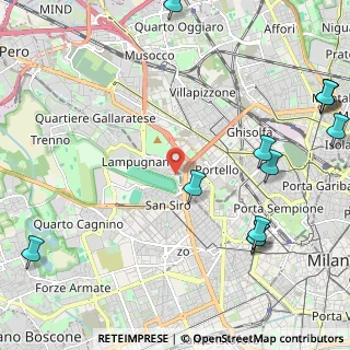 Mappa Via Marco Cremosano, 20148 Milano MI, Italia (3.06333)