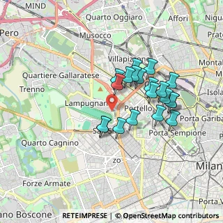 Mappa Via Marco Cremosano, 20148 Milano MI, Italia (1.492)