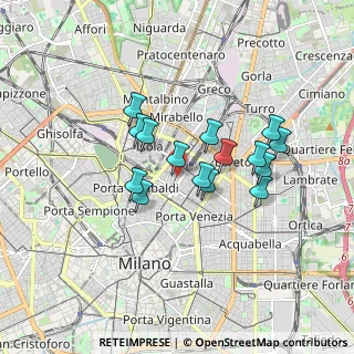 Mappa Via 20124, 20124 Milano MI, Italia (1.37667)