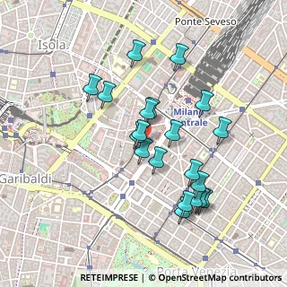 Mappa Via Aminto Caretto, 20124 Milano MI, Italia (0.4195)