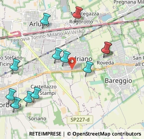 Mappa Via Santa Chiara, 20018 Sedriano MI, Italia (2.35167)