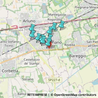 Mappa Via Santa Chiara, 20018 Sedriano MI, Italia (1.14727)