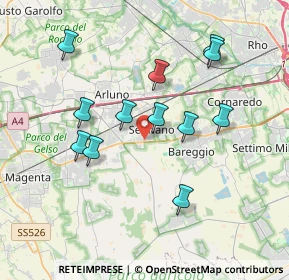 Mappa Via Santa Chiara, 20018 Sedriano MI, Italia (3.50417)