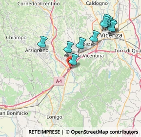 Mappa E70, 36040 Brendola VI, Italia (7.96545)
