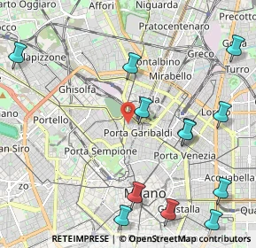 Mappa Via Pietro Maroncelli, 20121 Milano MI, Italia (2.705)