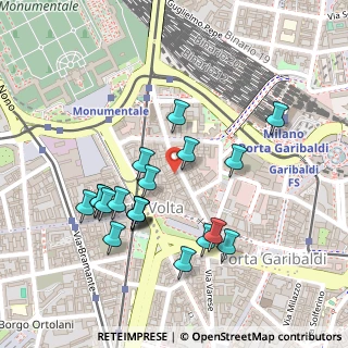 Mappa Via Pietro Maroncelli, 20121 Milano MI, Italia (0.233)