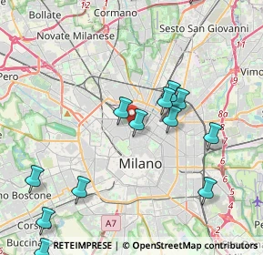 Mappa Via Pietro Maroncelli, 20121 Milano MI, Italia (5.35625)