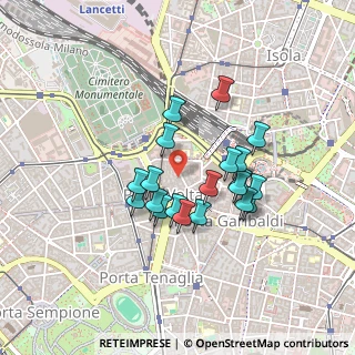 Mappa Via Pietro Maroncelli, 20121 Milano MI, Italia (0.349)