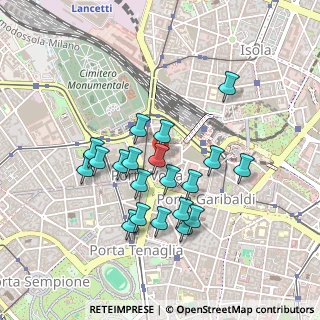 Mappa Via Pietro Maroncelli, 20121 Milano MI, Italia (0.402)