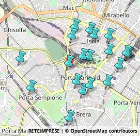 Mappa Via Pietro Maroncelli, 20121 Milano MI, Italia (1.023)