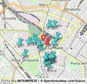 Mappa Via Pietro Maroncelli, 20121 Milano MI, Italia (0.778)