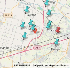 Mappa Via Taglio Destro, 30035 Mirano VE, Italia (3.69909)