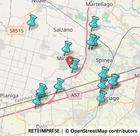Mappa Via Taglio Destro, 30035 Mirano VE, Italia (4.10267)