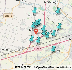 Mappa Via Taglio Destro, 30035 Mirano VE, Italia (2.95308)