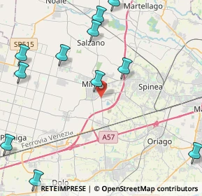 Mappa Via Taglio Destro, 30035 Mirano VE, Italia (6.05615)