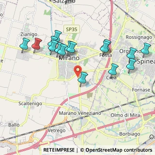 Mappa Via Taglio Destro, 30035 Mirano VE, Italia (2.5705)