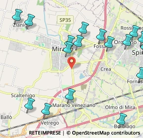 Mappa Via Taglio Destro, 30035 Mirano VE, Italia (2.932)
