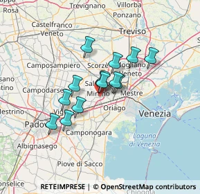 Mappa Via Taglio Destro, 30035 Mirano VE, Italia (9.23214)
