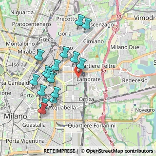 Mappa Via Averardo Buschi, 20131 Milano MI, Italia (1.95563)
