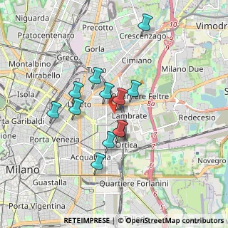 Mappa Via Averardo Buschi, 20131 Milano MI, Italia (1.45333)